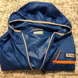 XL Columbia Men’s Windbreaker - Blue/Orange